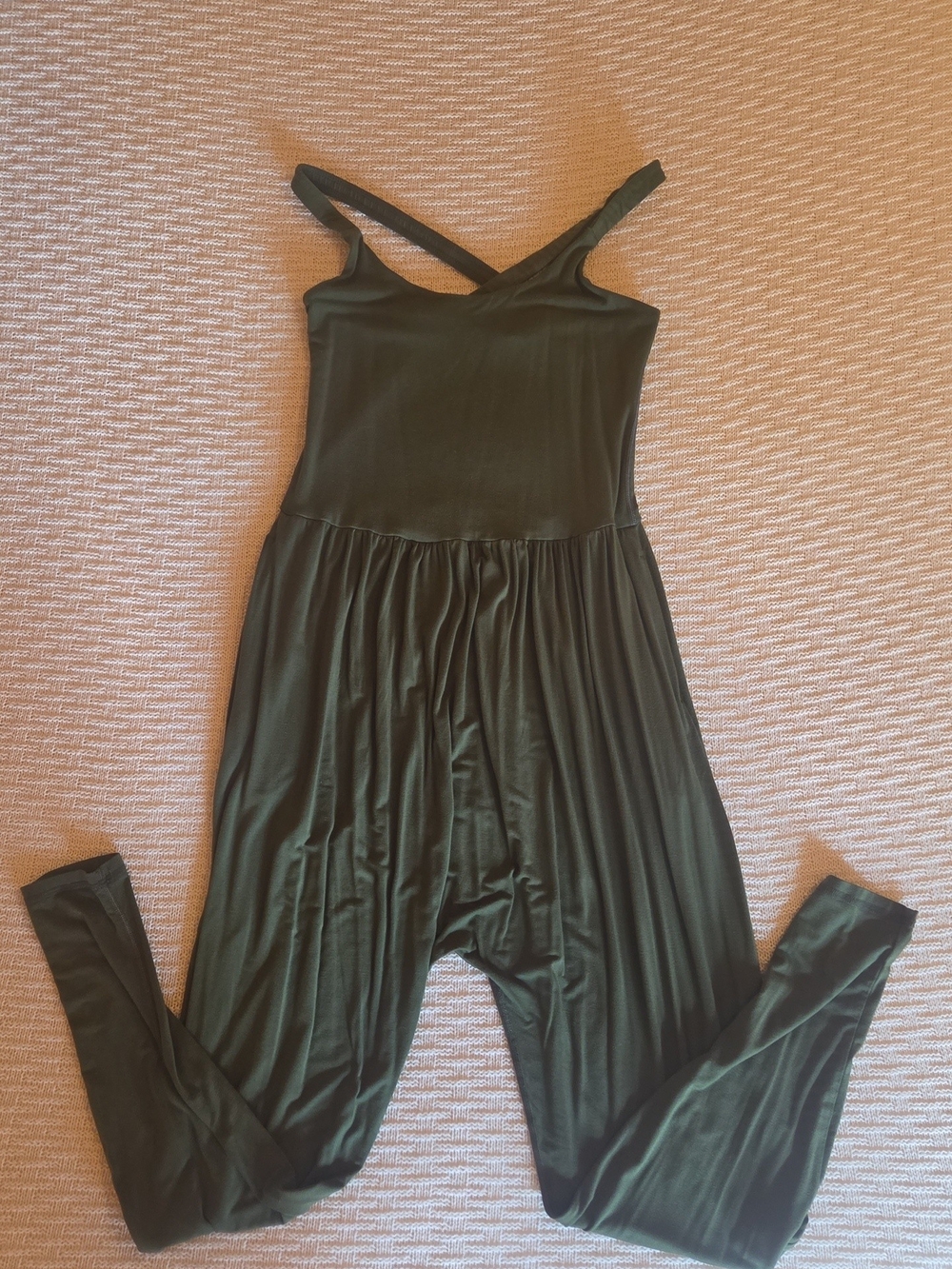 Women's Imbodhi Forest Green Sleeveless Jumper Large